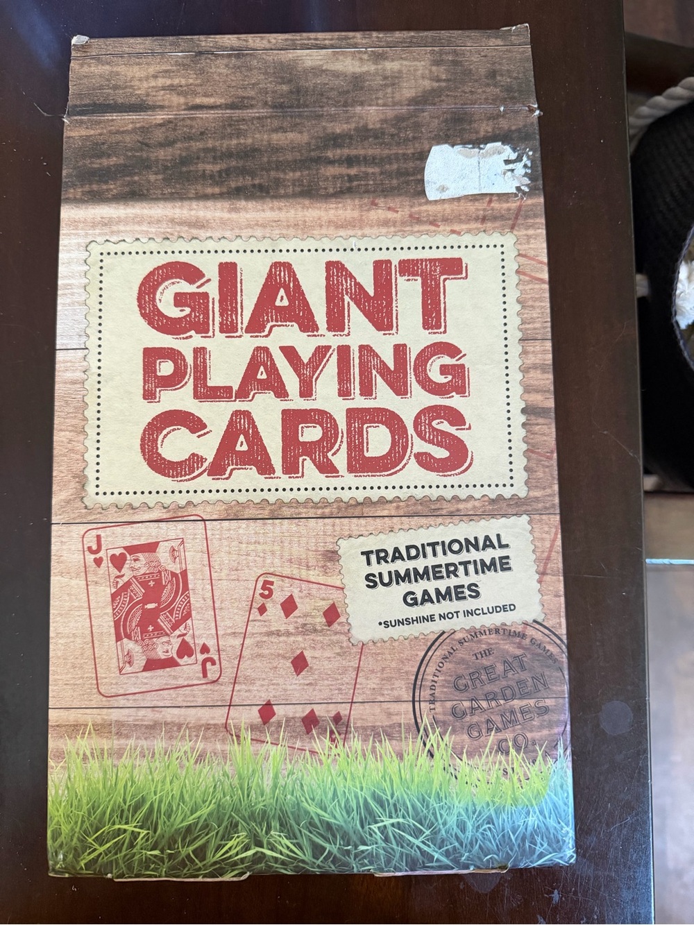The Great Garden Games Co. Giant Playing Cards.